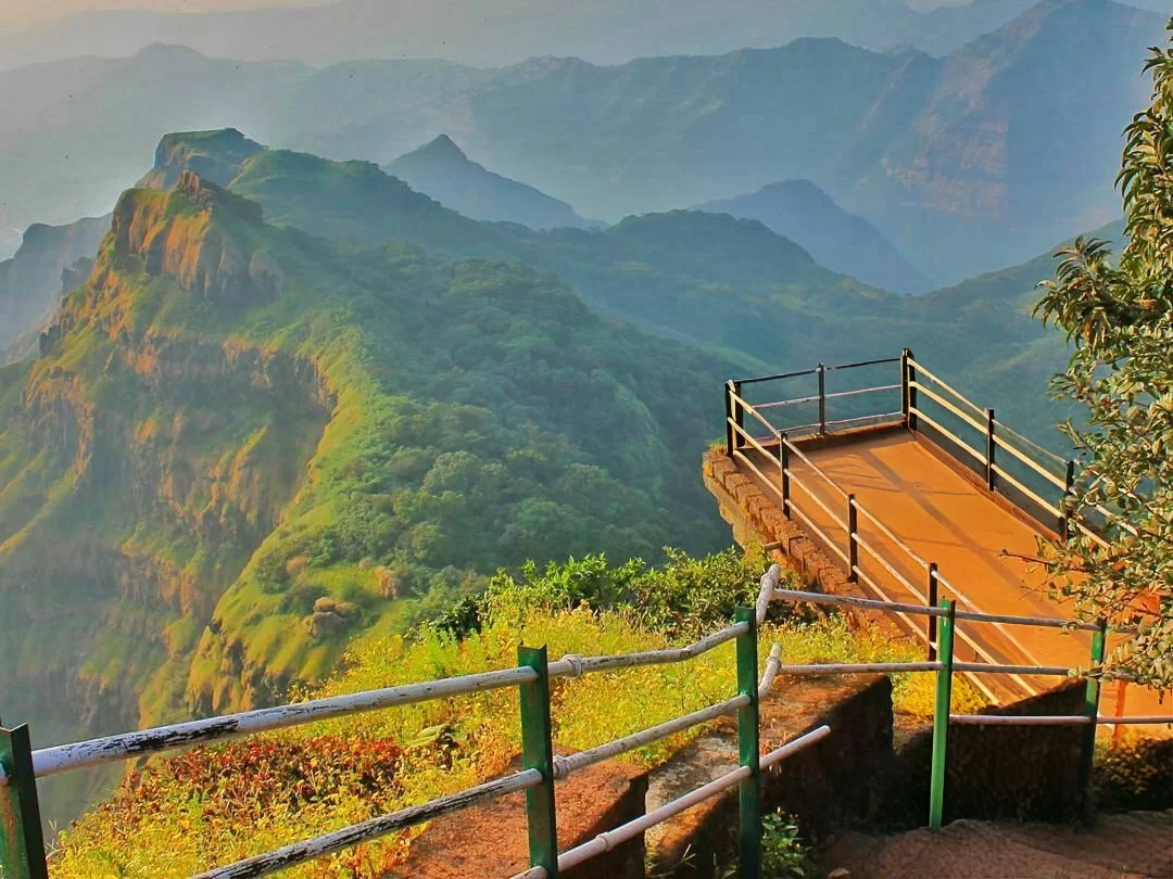 Arthur Seat Point breathtaking valley and mountain view in Mahabaleshwar Maharashtra tour packages