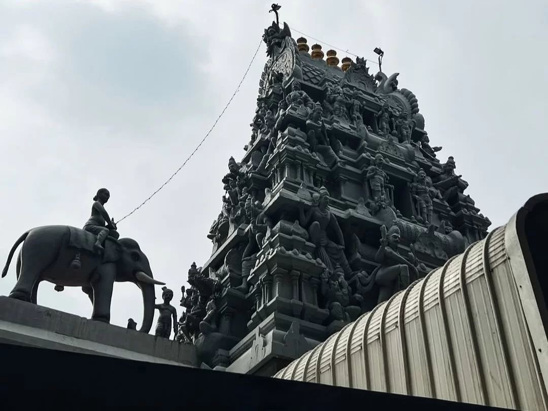 Arulmigu Eachanari Vinayagar Temple, famous Ganesh temple in Coimbatore with ornate Dravidian gopuram architecture