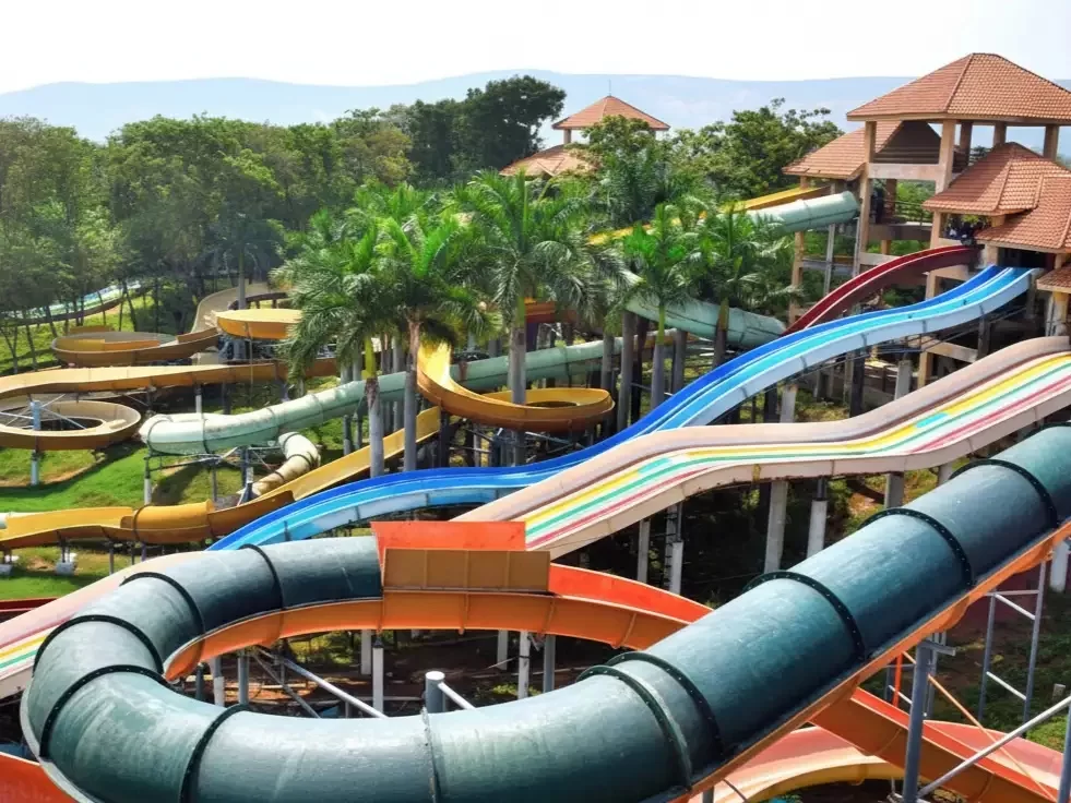 Athisayam Water Theme Park, popular water park in Madurai, Tamil Nadu with thrilling slides and family attractions