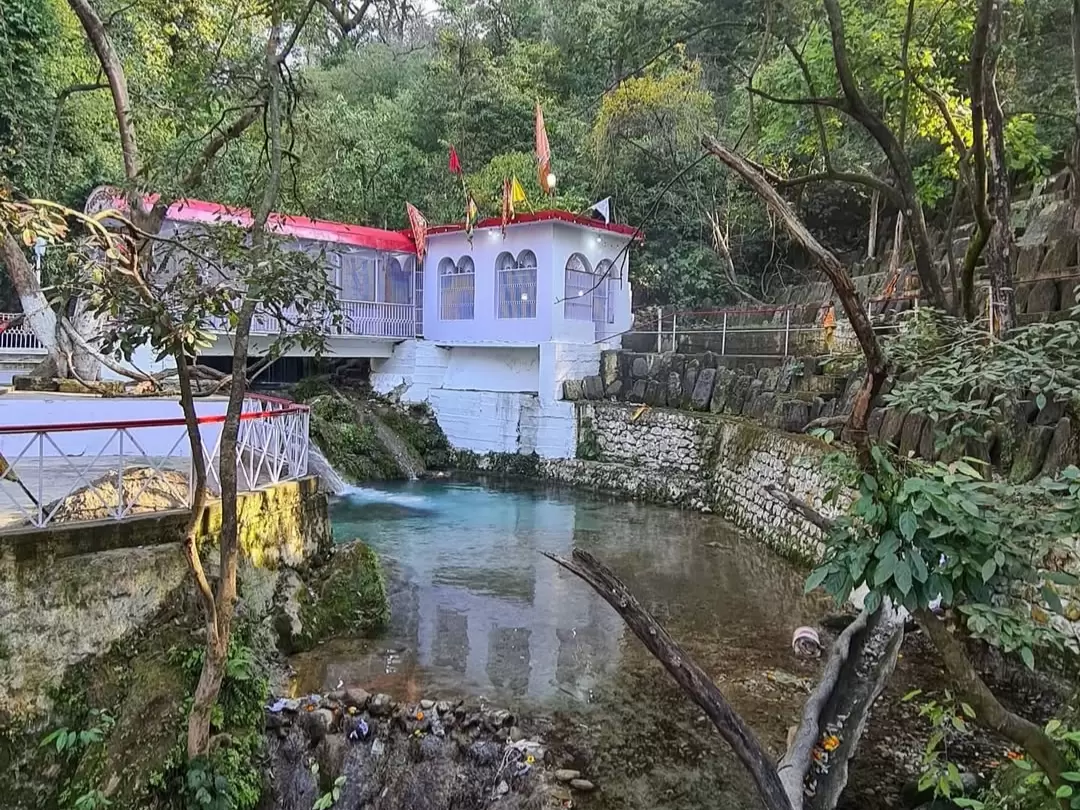 Baba Dhansar Katra sacred temple and natural spring surrounded by lush forest in Jammu and Kashmir tour packages
