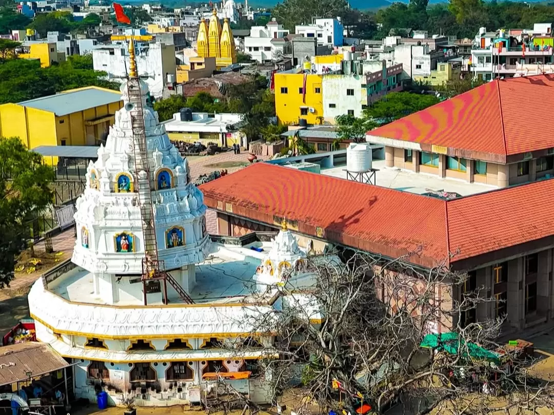 Bhadra Maroti Temple. Famous reclining Hanuman temple in Khuldabad near Aurangabad, Maharashtra.