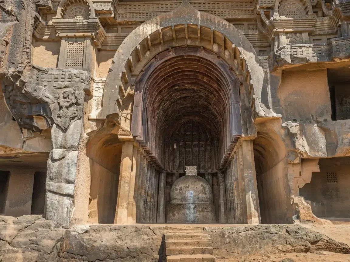 Bhaja Caves ancient Buddhist rock cut caves near Lonavala in Maharashtra tour packages