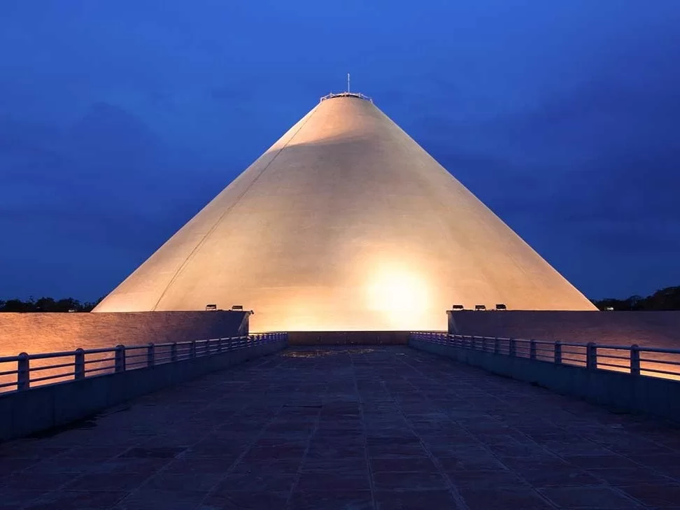 Dandi Kutir Museum Gandhinagar, Mahatma Gandhi themed museum in Gujarat, iconic pyramid structure and cultural heritage attraction.