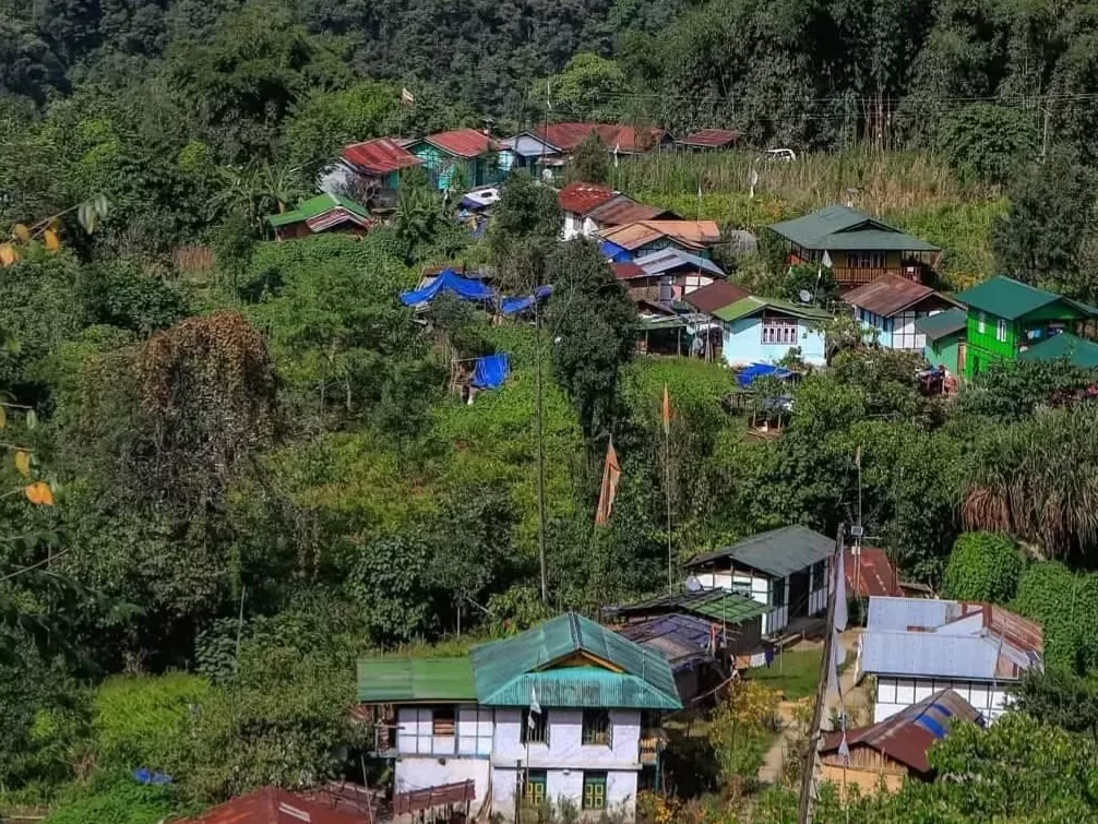Darap Village Sikkim traditional Himalayan village with scenic hillside homes and lush green surroundings
