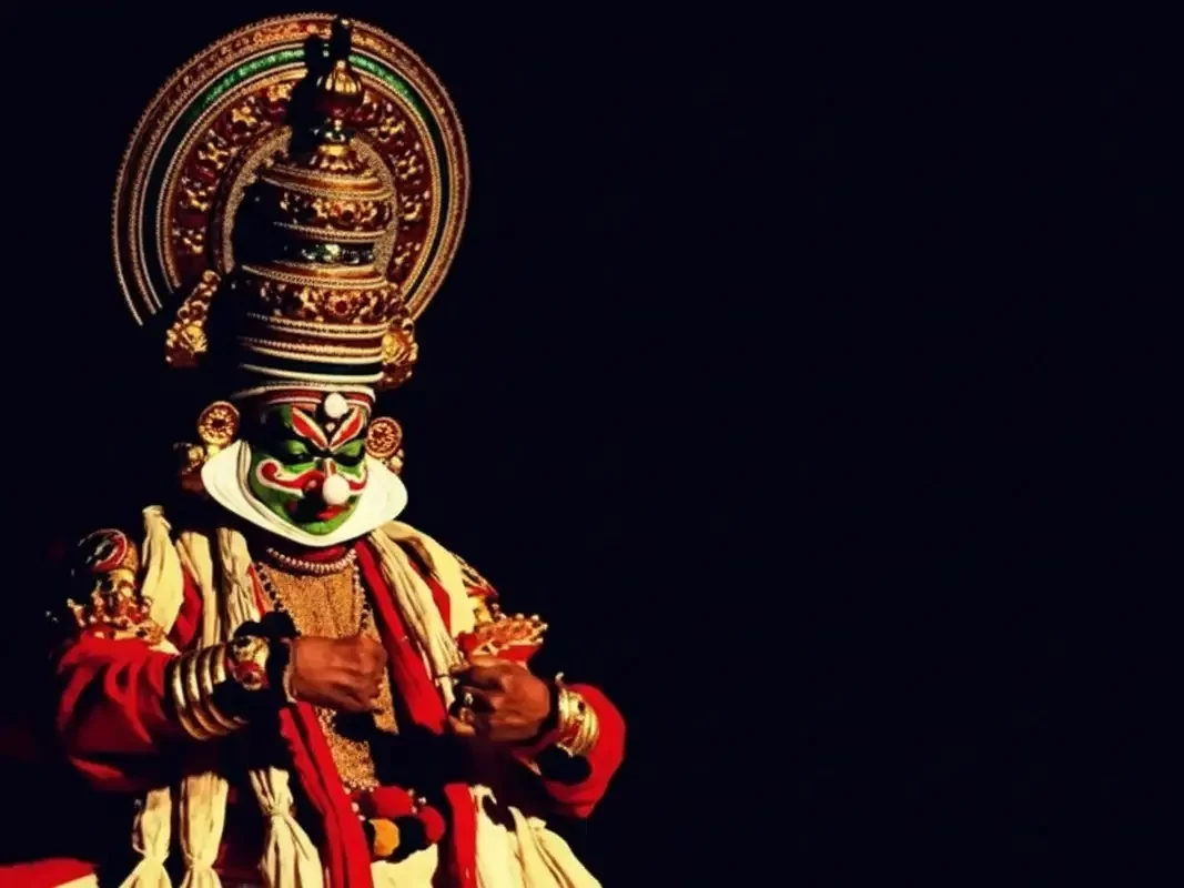 Great KV Kathakali Centre in Kochi, traditional Kathakali dance performance and Kerala cultural experience.