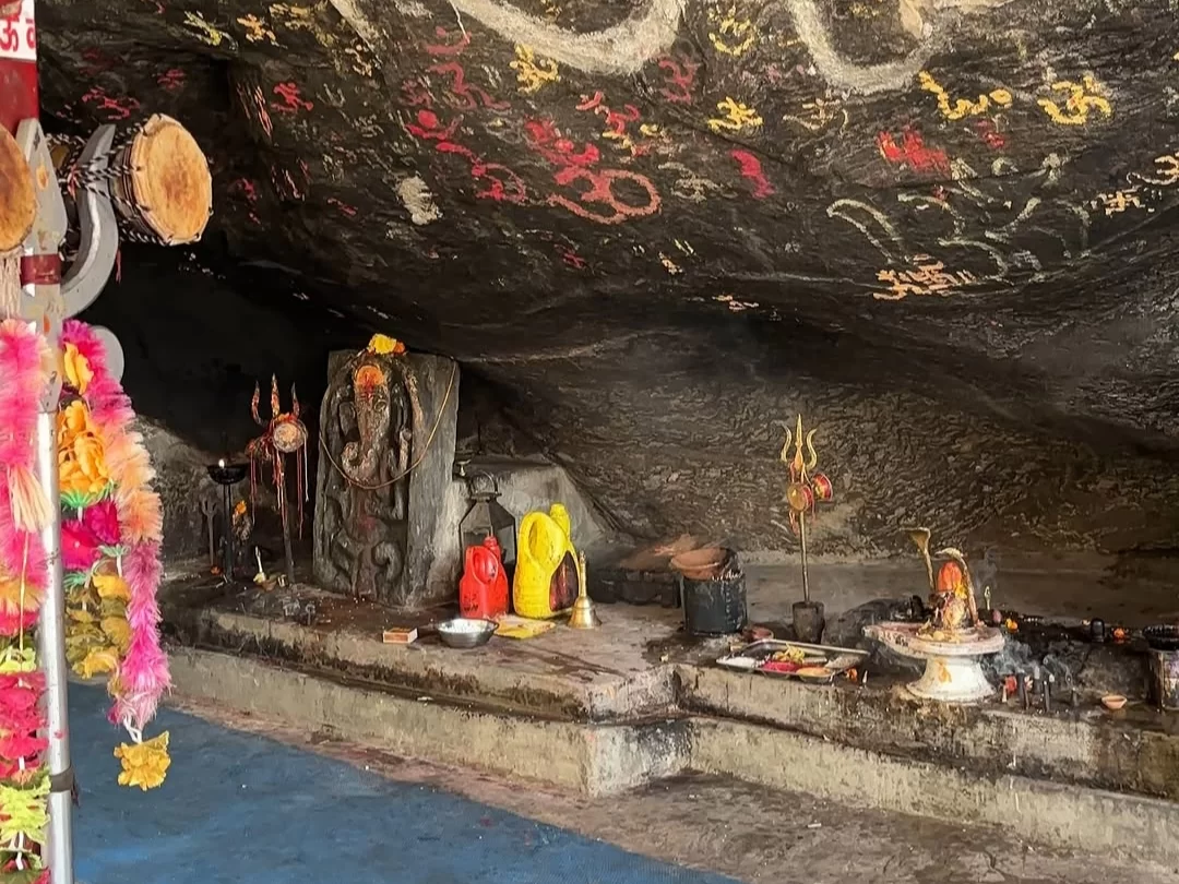 Kalpeshwar Temple cave shrine in Uttarakhand with sacred idols and rock carvings, peaceful spiritual destination included in Uttarakhand tour packages