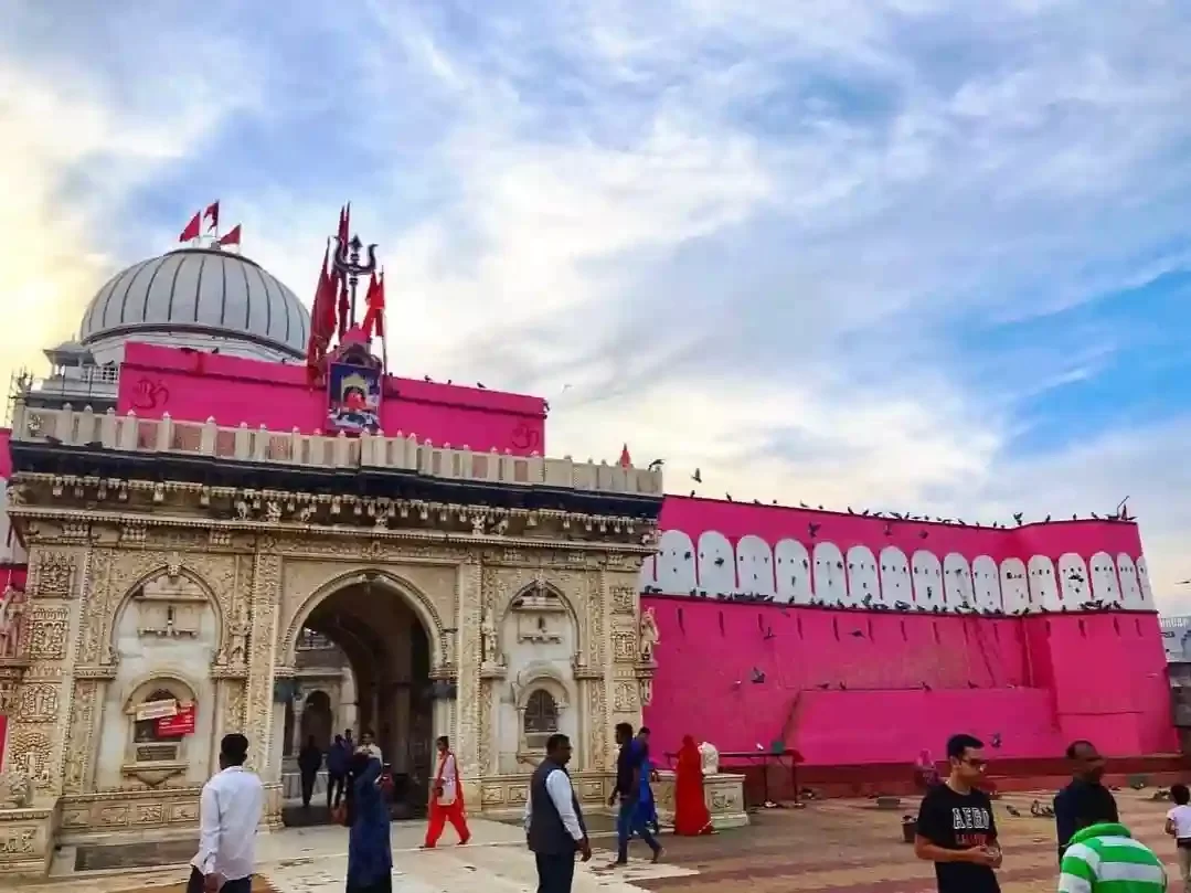 Karni Mata Temple Bikaner Famous Deshnoke rat temple with ornate silver doors and thousands of sacred black rats Rajasthan.