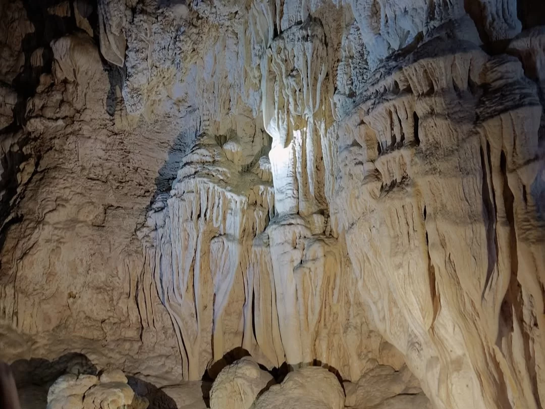 Limestone Caves, natural rock formations in Baratang Island, Andaman known for stunning stalactites and stalagmites inside scenic caverns.