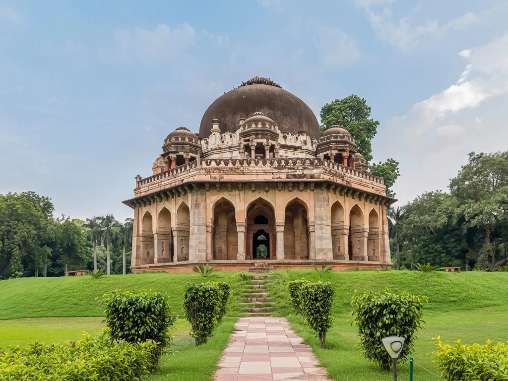 Lodhi Garden Delhi, historic park with Mughal-era tombs and lush greenery, popular heritage and tourist attraction.