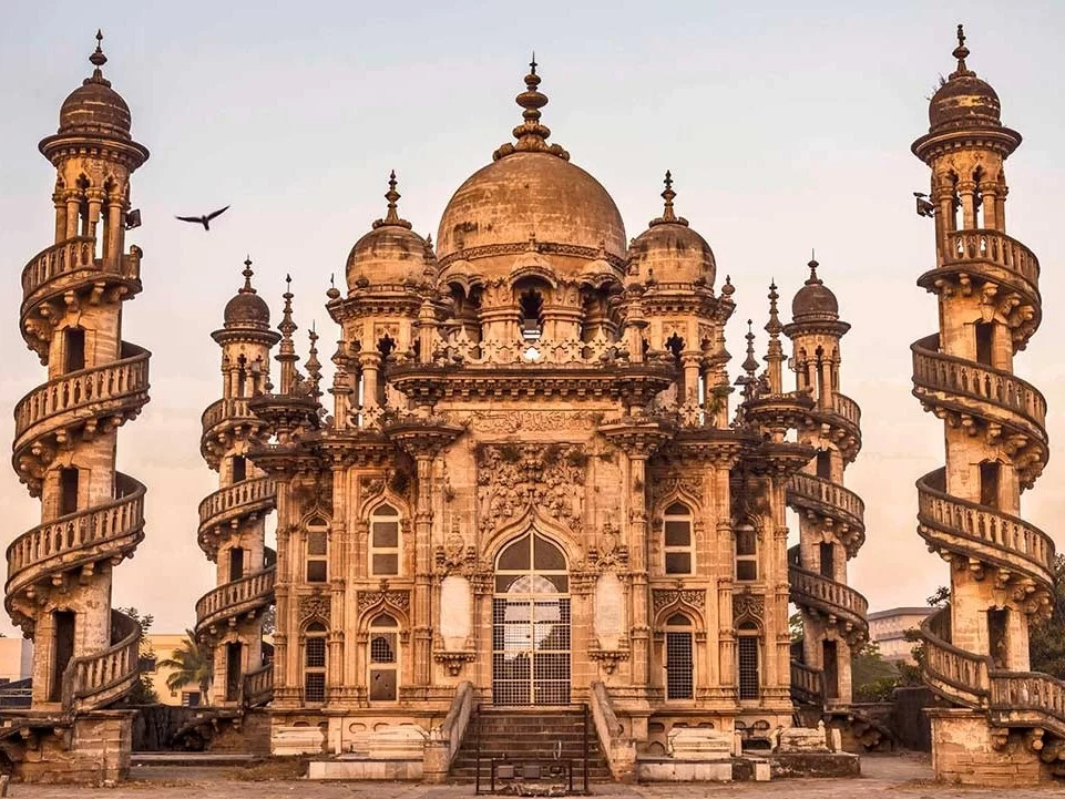 Mahabat Maqbara Palace Junagadh, historic Indo-Islamic mausoleum in Gujarat, iconic heritage monument and tourist attraction in India.