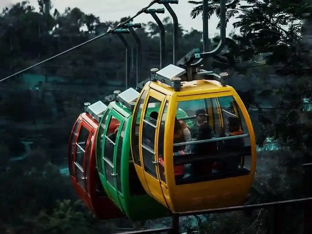 Manshapurna Karni Mata Ropeway Udaipur Scenic cable car ride offering panoramic views of Lake Pichola and City Palace Rajasthan.
