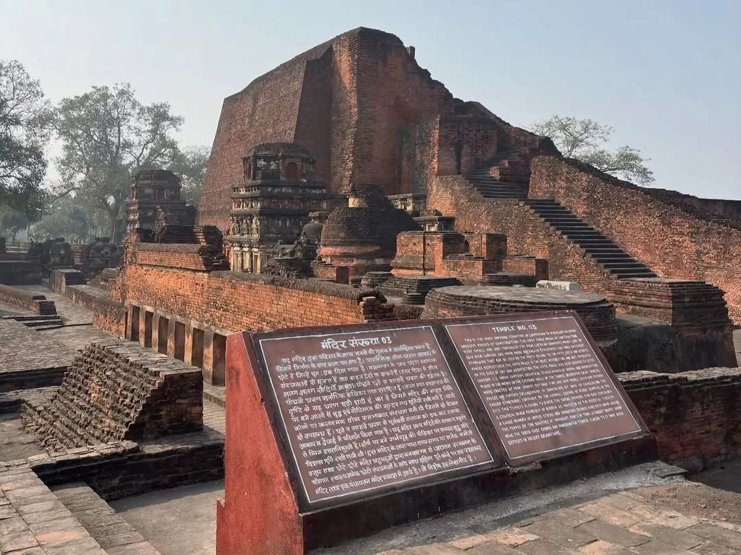 Nalanda University ruins Bihar ancient Buddhist monastery UNESCO World Heritage archaeological site