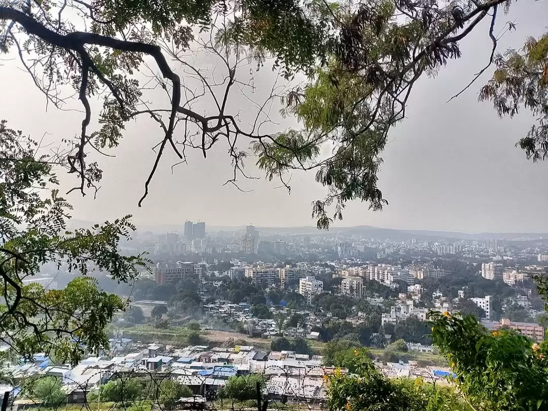 Parvati Hill Pune. Scenic hilltop viewpoint with panoramic city views and historic temples.