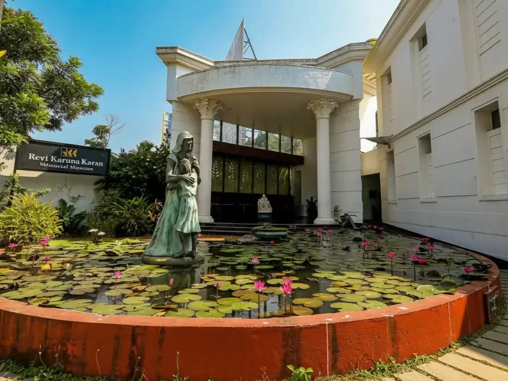 Revi Karunakaran Museum in Alappuzha, private art museum with ivory, crystal and Kerala heritage collections.