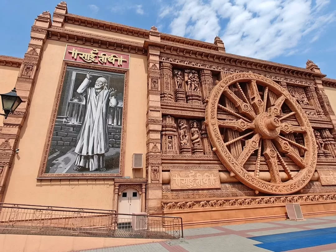 Sai Teerth Theme Park Shirdi. Devotional theme park showcasing Sai Baba stories with immersive exhibits and attractions.