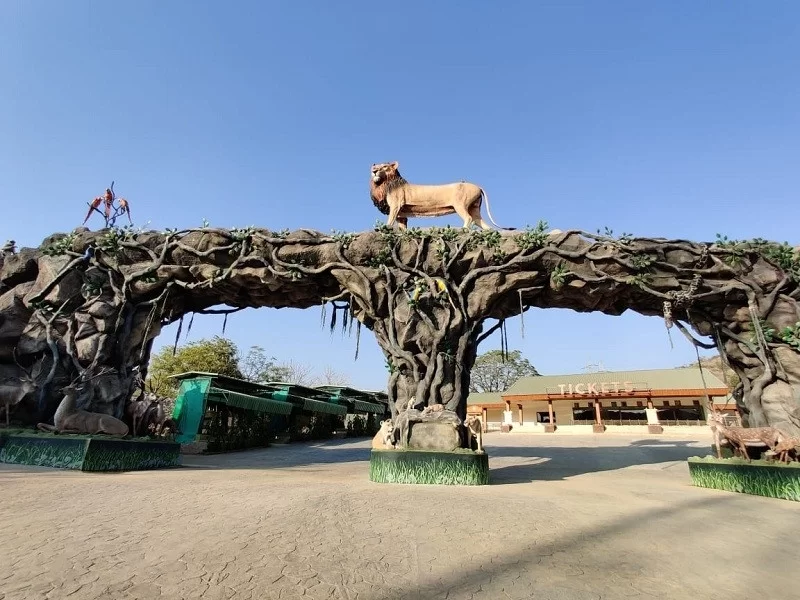 Sardar Patel Zoological Park Kevadia, Jungle Safari in Gujarat near Statue of Unity, wildlife tourism attraction in India.