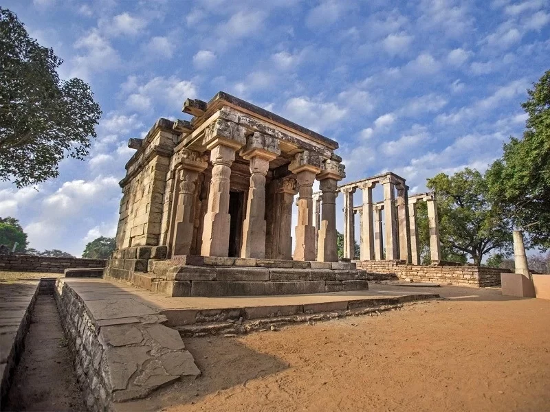 Temple 17 Sanchi ancient Gupta era temple near Sanchi Stupa complex in Madhya Pradesh tour packages