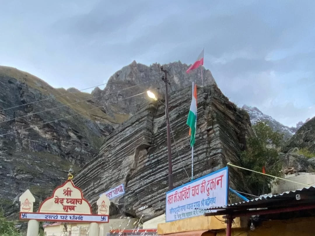 Veda Vyasa Cave Mana Village sacred Himalayan cave near Badrinath associated with Mahabharata composition