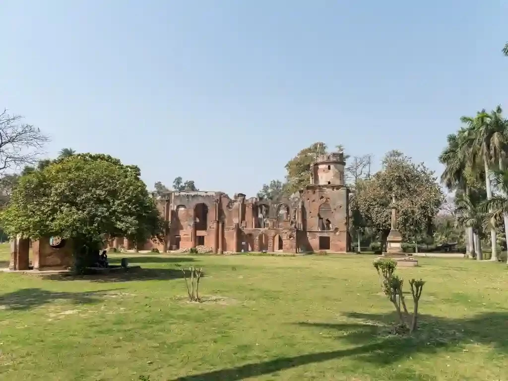 The Residency Lucknow historic British-era complex, key site of the 1857 Revolt featuring preserved ruins and lush gardens in Uttar Pradesh.