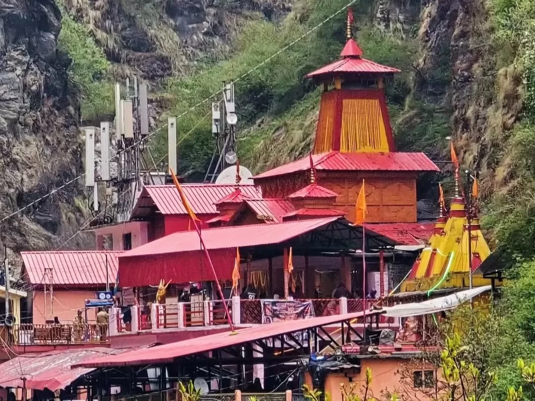 Yamunotri Dham Uttarakhand sacred Char Dham temple dedicated to Goddess Yamuna in Garhwal Himalayas