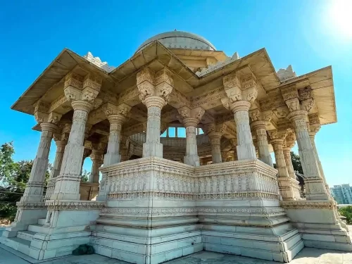 Ahar Museum Udaipur, historic cenotaphs and royal cremation site in Rajasthan, popular heritage tourist attraction.
