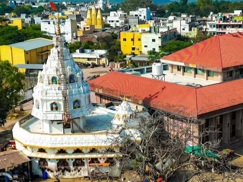 Bhadra Maroti Temple. Famous reclining Hanuman temple in Khuldabad near Aurangabad, Maharashtra.