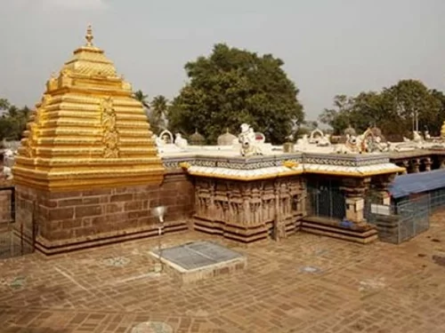 Bhramaramba Devi Temple Srisailam. Sacred Shakti Peetha dedicated to Goddess Bhramaramba, major Hindu pilgrimage site in Andhra Pradesh.