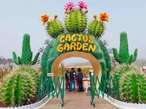 Cactus Garden Kevadia, unique desert plant park near Statue of Unity Gujarat, popular eco tourism and botanical attraction in India.