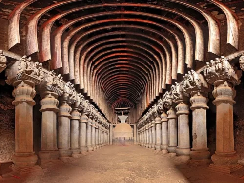 Chaitya Halls Sanchi ancient Buddhist prayer hall architecture in Madhya Pradesh tour packages