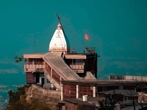 Chandi Devi Temple Haridwar hilltop Hindu temple with ropeway access and panoramic Ganga valley views