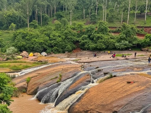 Chaparai Waterfalls, Araku Valley – scenic cascading streams over rocky terrain surrounded by lush forest