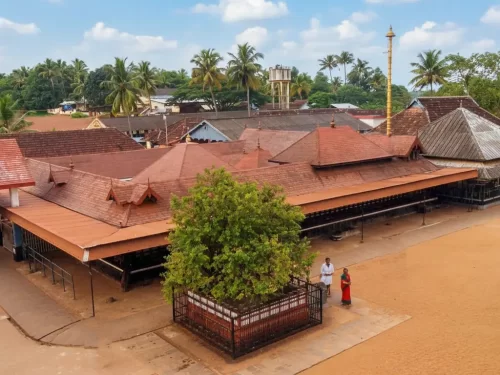 Chottanikkara Bhagavathy Temple in Kerala, famous Hindu pilgrimage site with traditional architecture.