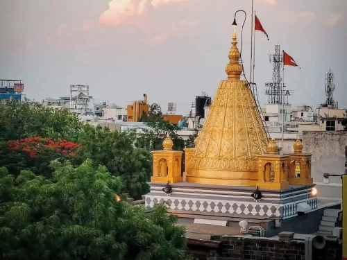Dwarkamai Shirdi. Sacred shrine of Sai Baba attracting devotees in Maharashtra.