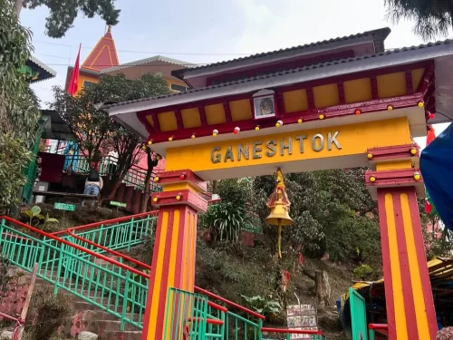 Ganesh Tok Gangtok Sikkim hilltop temple dedicated to Lord Ganesha with panoramic Himalayan city views