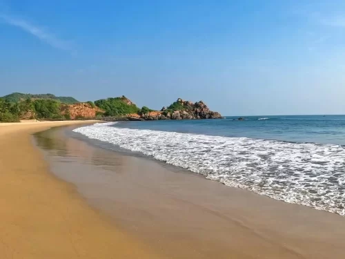 Ghoghla Beach Diu, pristine Blue Flag beach on Arabian Sea, popular tourist destination for water sports and relaxation in India.