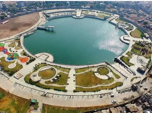 Gopi Talav Dwarka, sacred lake in Gujarat linked to Lord Krishna, historic pilgrimage site and popular tourist attraction.