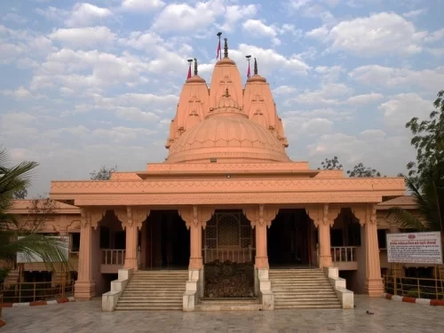 ISKCON Temple Vadodara serene Hindu temple dedicated to Lord Krishna with beautiful architecture in Gujarat.
