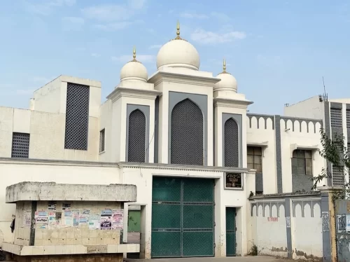 Jama Masjid Aurangabad. Historic mosque with elegant domes and traditional Islamic architecture in Maharashtra. 