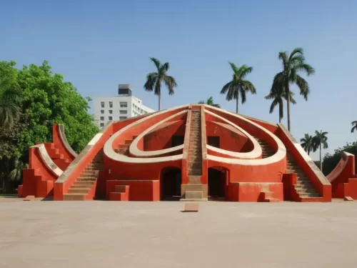 Jantar Mantar Delhi, historic astronomical observatory and UNESCO heritage site in India.