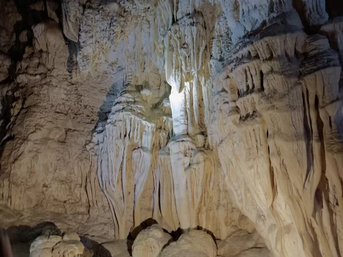 Limestone Caves, natural rock formations in Baratang Island, Andaman known for stunning stalactites and stalagmites inside scenic caverns.