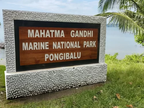 Mahatma Gandhi Marine National Park, protected marine reserve in Wandoor, Andaman known for coral reefs, mangroves, and diverse aquatic life.