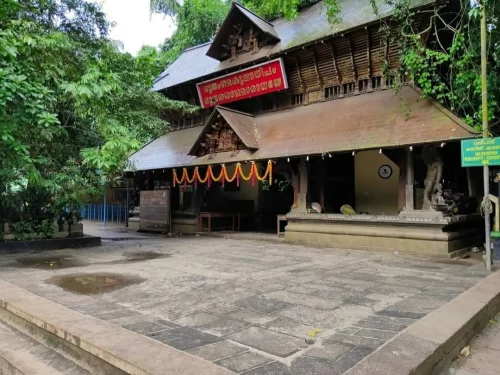 Mannarasala Sree Nagraja Temple, Kerala sacred serpent temple with traditional wooden architecture and courtyard