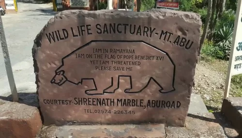 Mount Abu Wildlife Sanctuary Rajasthan Subtropical Aravalli forest home to leopards sloth bears and rare birds.