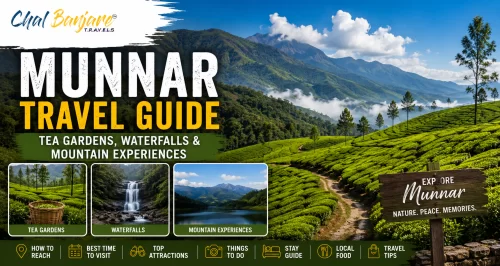 Munnar Travel Guide – Tea Gardens, Waterfalls & Mountain Experiences