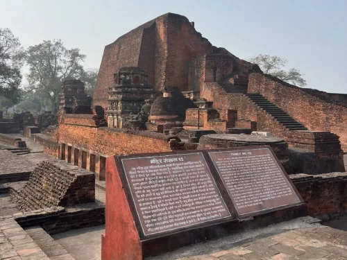 Nalanda University ruins Bihar ancient Buddhist monastery UNESCO World Heritage archaeological site