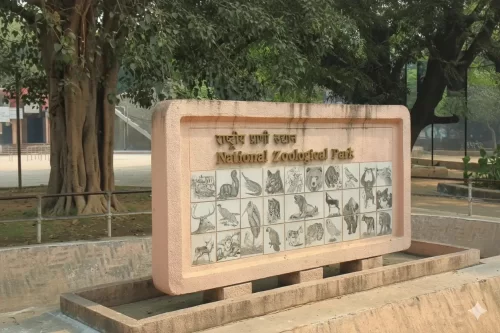 National Zoological Park Delhi, Delhi Zoo wildlife sanctuary and popular family tourist attraction in India.