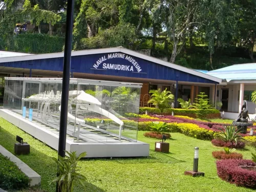 Naval Marine Museum Samudrika, informative museum in Port Blair, Andaman showcasing marine life, naval history, and island heritage.