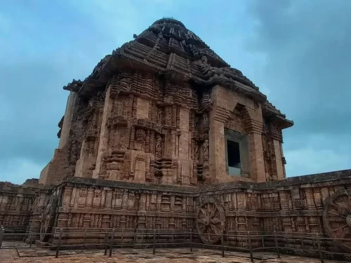Navgrah Temple, ancient Hindu temple dedicated to nine planetary deities in Rajasthan showcasing intricate stone carvings.