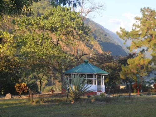 Nehru Van Udyan Pasighat scenic park with gazebo and lush greenery in Arunachal Pradesh
