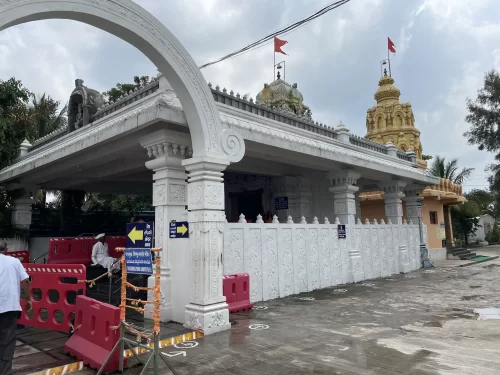 Panchamukhi Vishnu Ganpati Temple. Sacred Hindu temple dedicated to Lord Ganpati with traditional architecture. 
